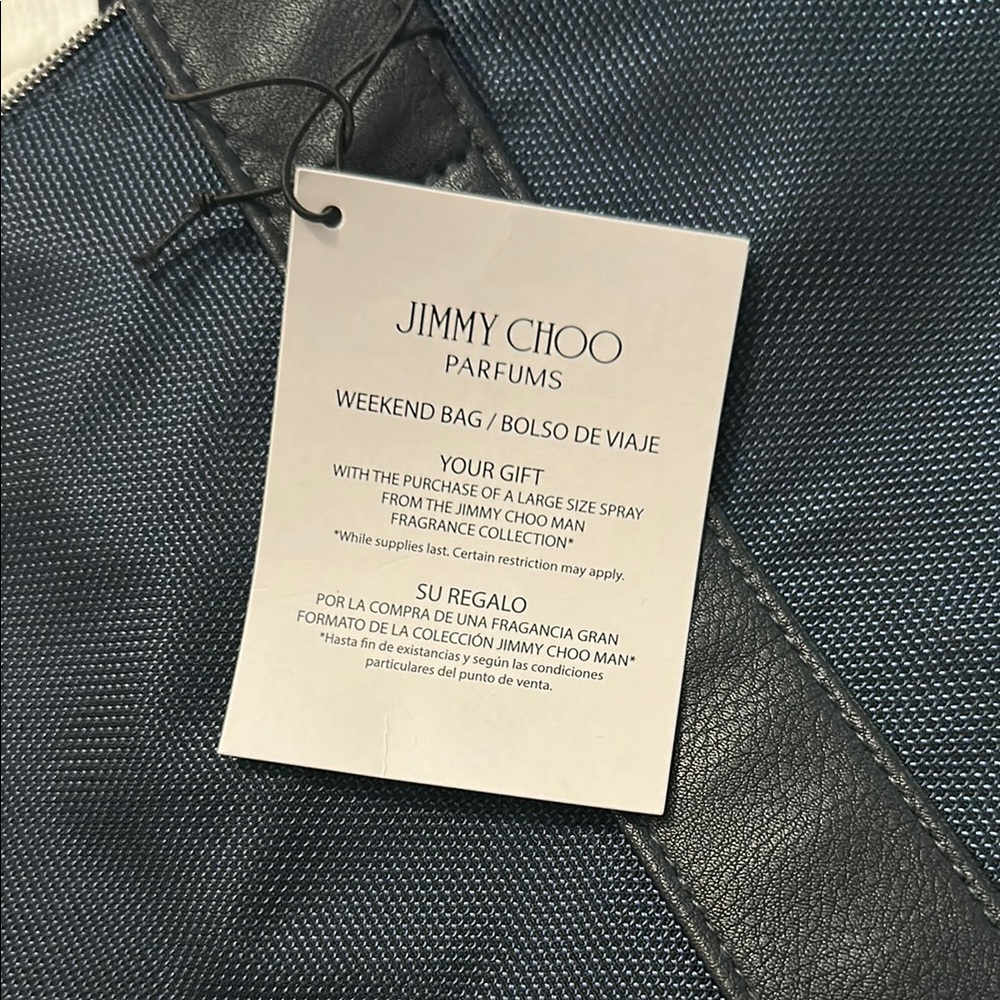 Jimmy Choo Parfums Navy Blue large tote Bag - Picture 3 of 7